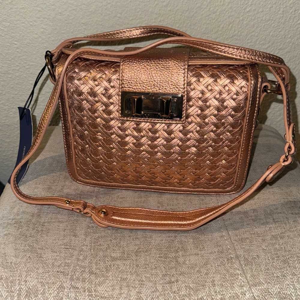 Rebecca Minkoff rose gold purse